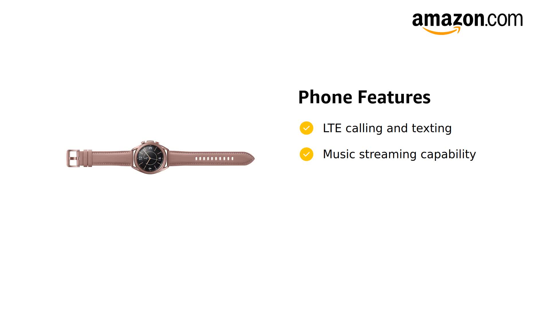 Amazon.com: Samsung Galaxy Watch 3 (41mm, GPS, Bluetooth